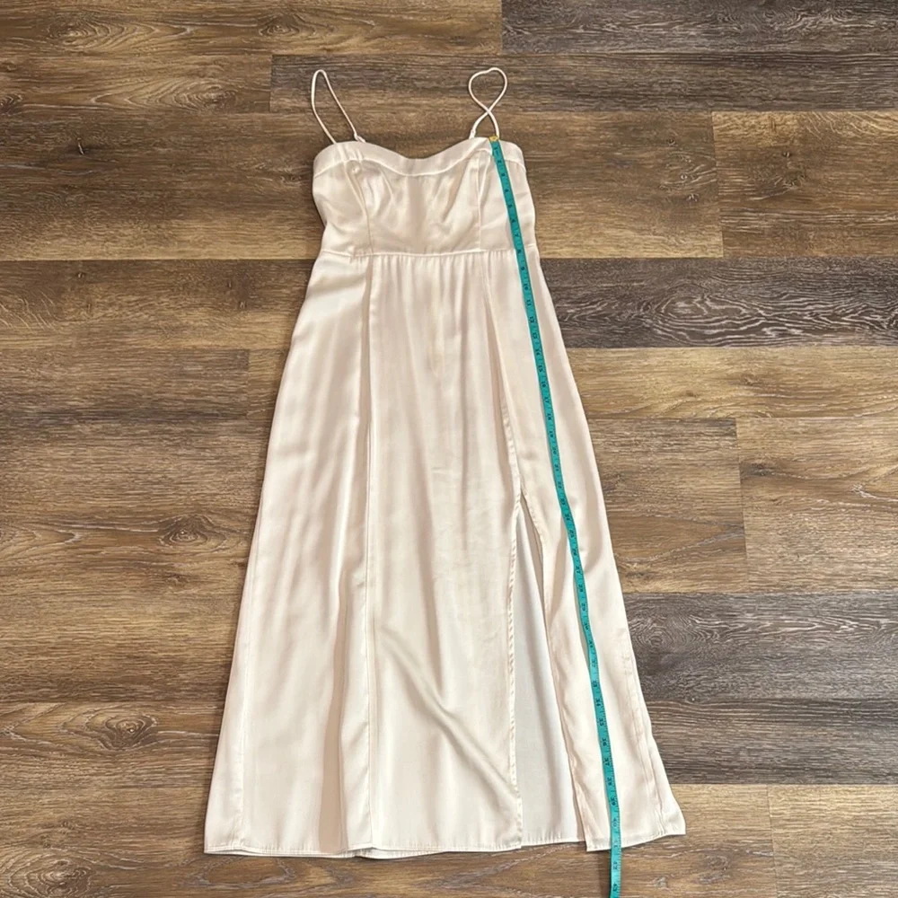 Abercrombie & Fitch Off White Spaghetti Strap Dress - Picture 3 of 9
